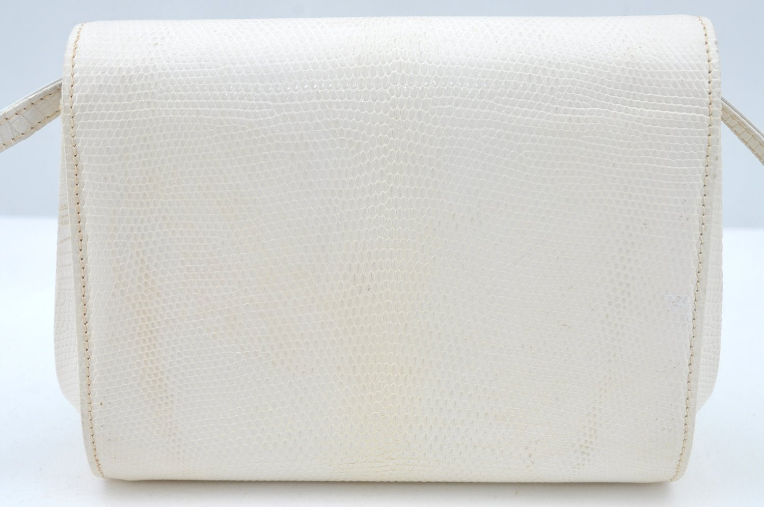 Authentic GUCCI Shoulder Cross Body Bag Purse Leather White L0388