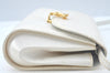 Authentic GUCCI Shoulder Cross Body Bag Purse Leather White L0388