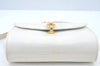 Authentic GUCCI Shoulder Cross Body Bag Purse Leather White L0388