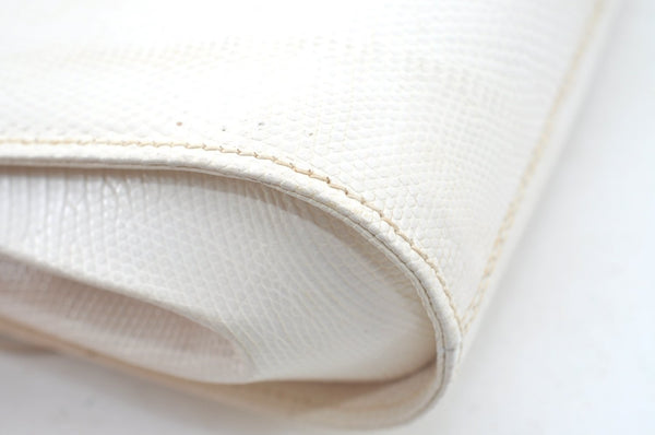 Authentic GUCCI Shoulder Cross Body Bag Purse Leather White L0388