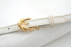 Authentic GUCCI Shoulder Cross Body Bag Purse Leather White L0388