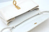 Authentic GUCCI Shoulder Cross Body Bag Purse Leather White L0388