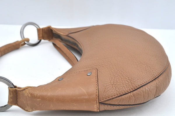 Authentic GUCCI Shoulder Hand Bag Purse Leather 109208 Brown L0390