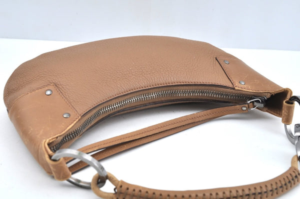 Authentic GUCCI Shoulder Hand Bag Purse Leather 109208 Brown L0390