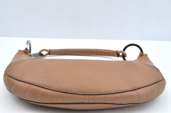 Authentic GUCCI Shoulder Hand Bag Purse Leather 109208 Brown L0390
