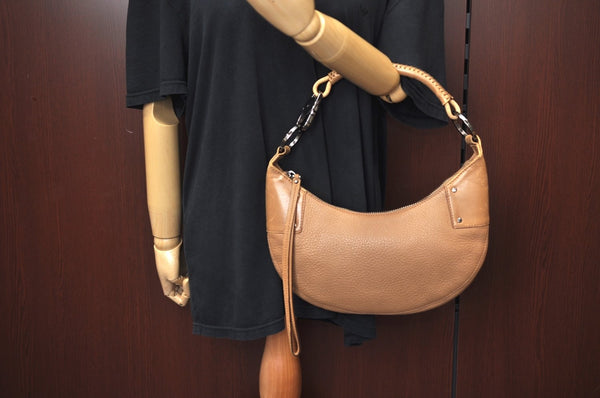 Authentic GUCCI Shoulder Hand Bag Purse Leather 109208 Brown L0390