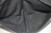 Authentic GUCCI Waist Body Bag Purse Canvas Leather Black L0391