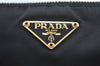 Authentic PRADA Nylon Tessuto Leather Shoulder Cross Body Bag Purse Black L0392