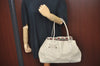 Auth GUCCI Guccissima Princy Ribbon Shoulder Tote Bag GG Leather White L0394