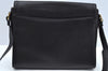 Authentic Burberrys Vintage Leather Shoulder Cross Body Bag Purse Black L0396