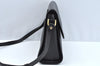 Authentic Burberrys Vintage Leather Shoulder Cross Body Bag Purse Black L0396