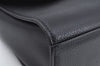 Authentic Burberrys Vintage Leather Shoulder Cross Body Bag Purse Black L0396