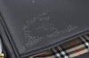 Authentic Burberrys Vintage Leather Shoulder Cross Body Bag Purse Black L0396