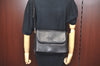 Authentic Burberrys Vintage Leather Shoulder Cross Body Bag Purse Black L0396