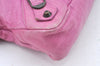 Authentic BALENCIAGA Giant The First 2Way Shoulder Hand Bag Leather Pink L0397