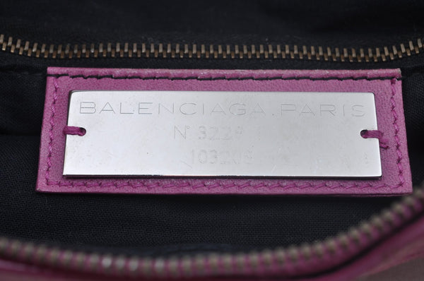 Authentic BALENCIAGA Giant The First 2Way Shoulder Hand Bag Leather Pink L0397