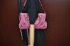 Authentic BALENCIAGA Giant The First 2Way Shoulder Hand Bag Leather Pink L0397