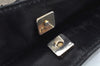 Authentic GUCCI Vintage Shoulder Tote Bag GG Canvas Leather Black L0399