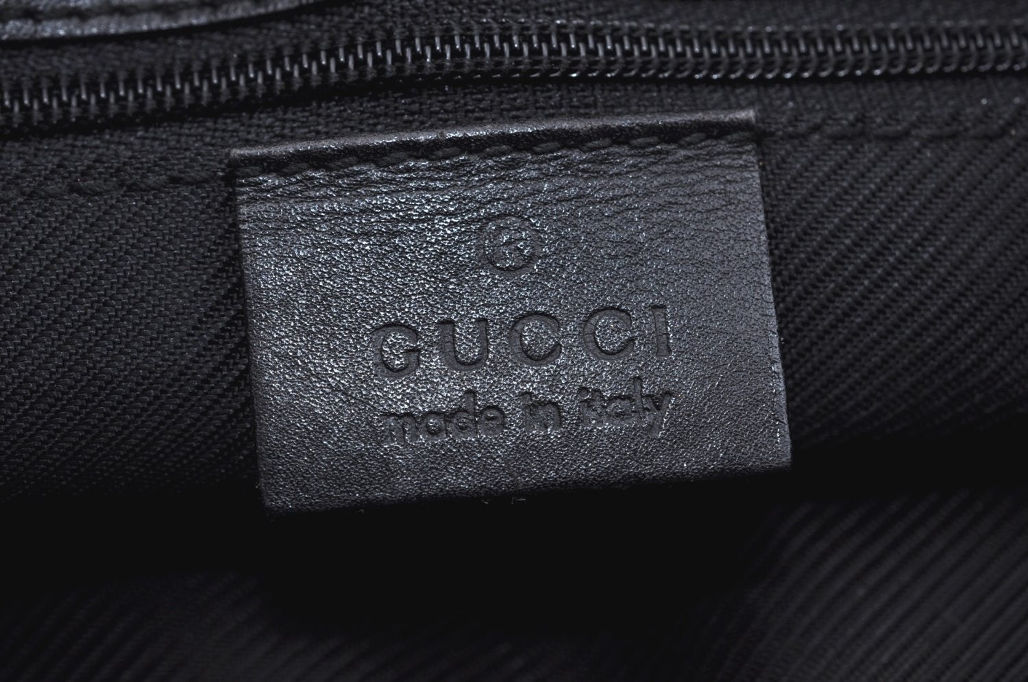 Authentic GUCCI Vintage Shoulder Tote Bag GG Canvas Leather Black L0399