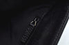 Authentic GUCCI Vintage Shoulder Tote Bag GG Canvas Leather Black L0399