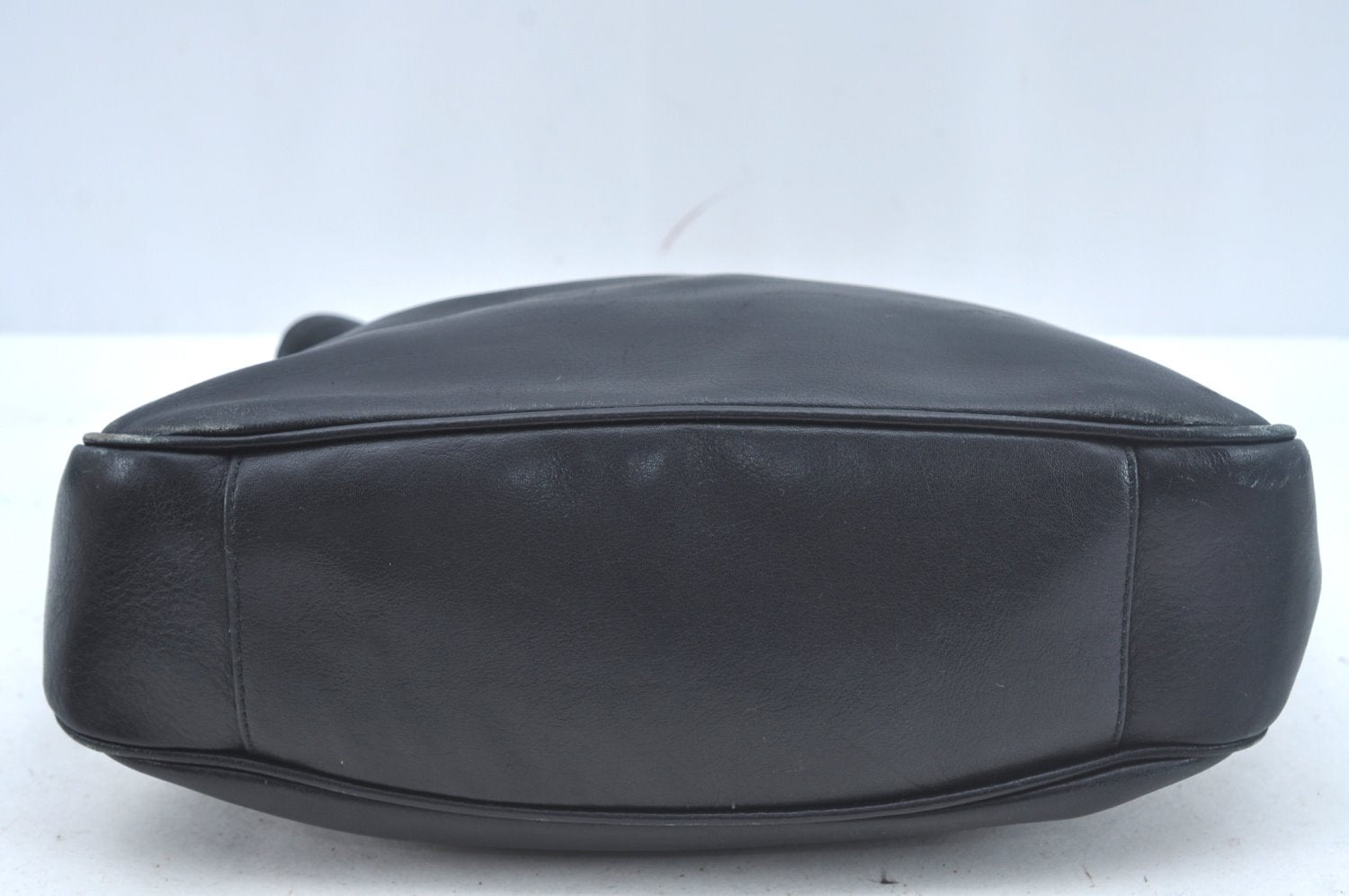 Authentic GUCCI Bamboo 2Way Shoulder Cross Body Bag Leather Black Junk L0402