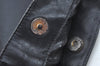 Authentic GUCCI Bamboo 2Way Shoulder Cross Body Bag Leather Black Junk L0402