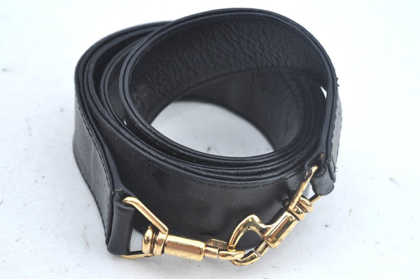 Authentic GUCCI Bamboo 2Way Shoulder Cross Body Bag Leather Black Junk L0402