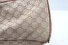 Authentic CELINE Macadam Blason Hand Tote Bag Canvas Leather Beige L0403