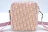 Authentic Christian Dior Trotter No.2 Shoulder Cross Body Bag PVC Pink L0404