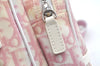 Authentic Christian Dior Trotter No.2 Shoulder Cross Body Bag PVC Pink L0404