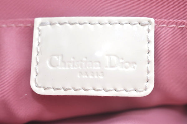 Authentic Christian Dior Trotter No.2 Shoulder Cross Body Bag PVC Pink L0404
