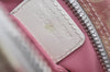 Authentic Christian Dior Trotter No.2 Shoulder Cross Body Bag PVC Pink L0404