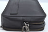 Authentic COACH Clutch Hand Bag Purse Leather Black L0406