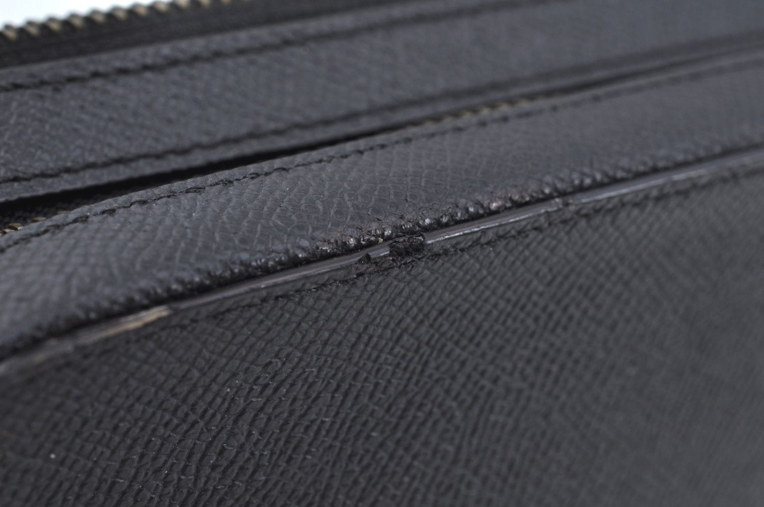 Authentic COACH Clutch Hand Bag Purse Leather Black L0406