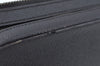 Authentic COACH Clutch Hand Bag Purse Leather Black L0406