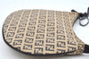 Authentic FENDI Zucchino Shoulder Hand Bag Purse Canvas Leather Brown L0407