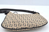 Authentic FENDI Zucchino Shoulder Hand Bag Purse Canvas Leather Brown L0407