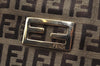 Authentic FENDI Zucchino Hand Bag Canvas Leather Beige L0408