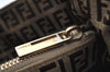 Authentic FENDI Zucchino Hand Bag Canvas Leather Beige L0408