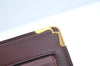 Authentic Cartier Must de Cartier Clutch Bag Leather Bordeaux Red L0411