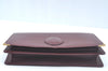 Authentic Cartier Must de Cartier Clutch Bag Purse Leather Bordeaux Red L0412