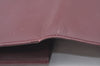 Authentic Cartier Must de Cartier Clutch Bag Purse Leather Bordeaux Red L0412