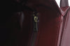 Authentic Cartier Must de Cartier Leather Shoulder Cross Bag Bordeaux Red L0413