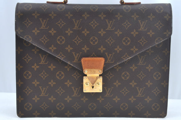 Authentic Louis Vuitton Monogram Serviette Conseiller Briefcase M53331 LV L0420