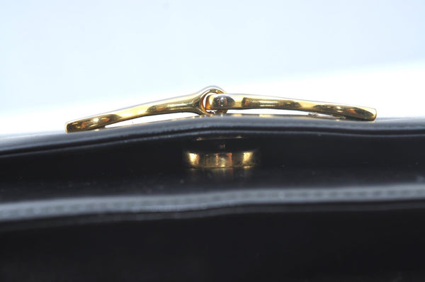 Authentic GUCCI Shoulder Cross Body Bag Purse Leather Black L0421