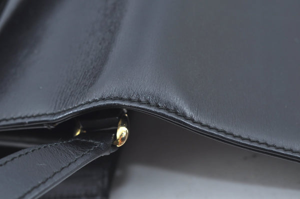 Authentic GUCCI Shoulder Cross Body Bag Purse Leather Black L0421