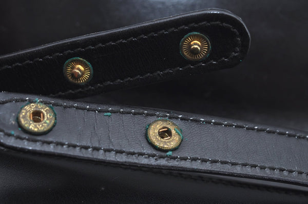 Authentic GUCCI Shoulder Cross Body Bag Purse Leather Black L0421