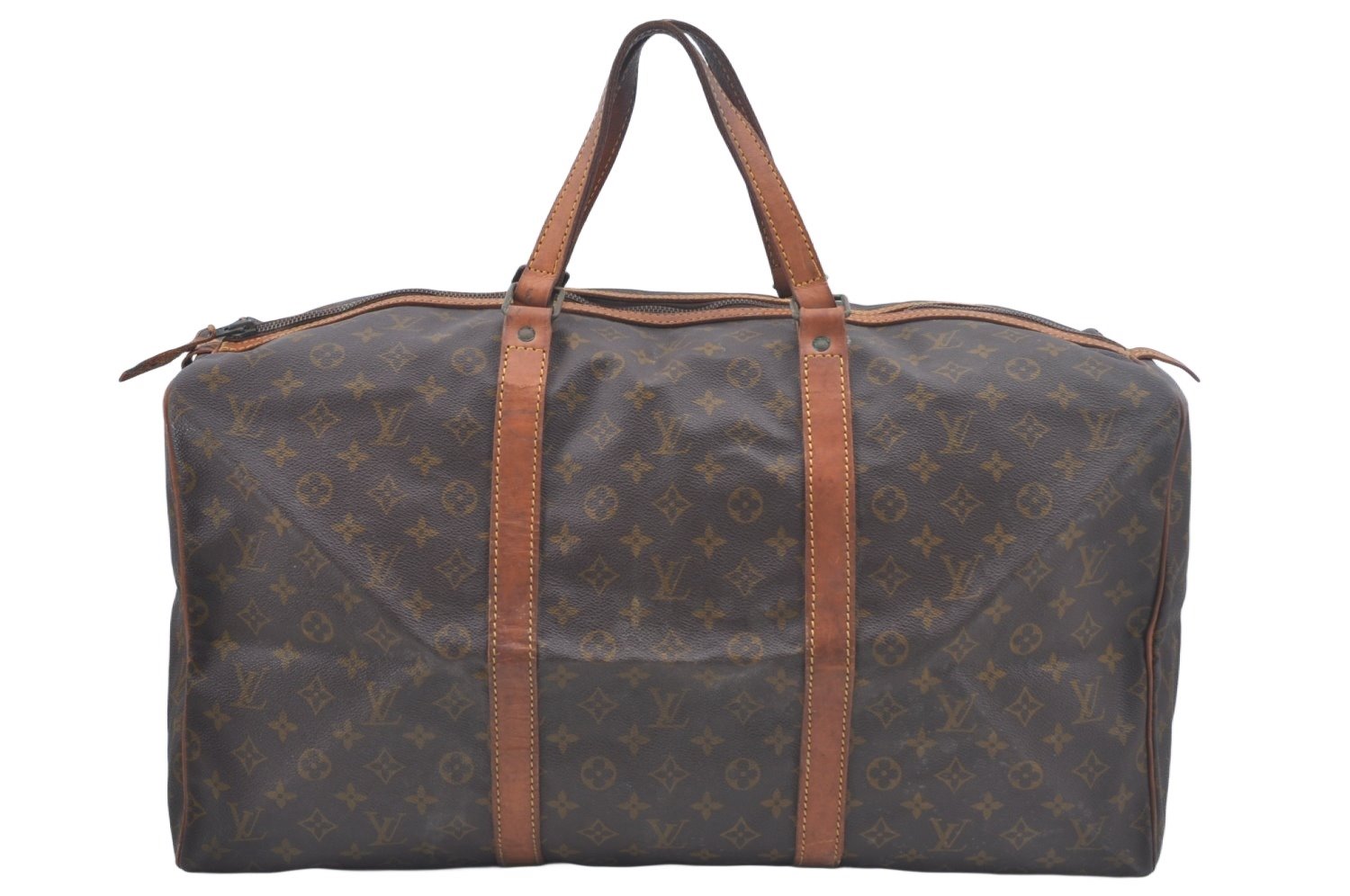 Authentic Louis Vuitton Monogram Sac Souple55 Hand Boston Bag Old Model LV L0422