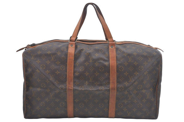 Authentic Louis Vuitton Monogram Sac Souple55 Hand Boston Bag Old Model LV L0422
