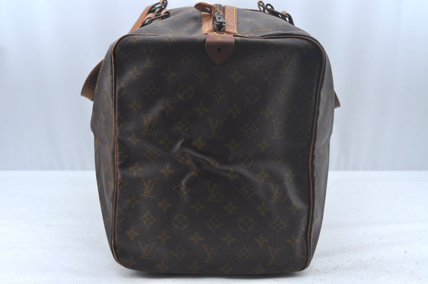 Authentic Louis Vuitton Monogram Sac Souple55 Hand Boston Bag Old Model LV L0422